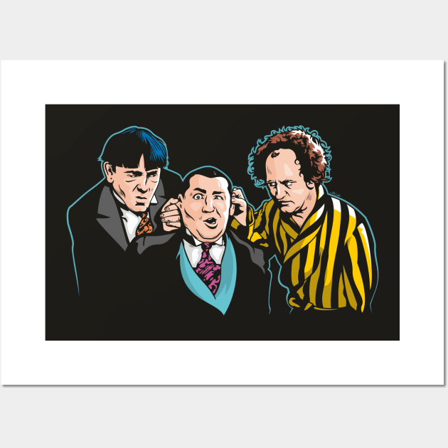 The Three Stooges Wall Art by Jamie Lee Art